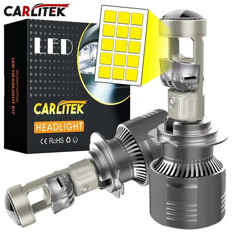 

A80 H7 Led With Lens 100W/Pair H4 H8 H11 9005 9006 HB3 HB4 Led Projector Lenses Hi/Lo Beam Canbus Turbo LED Bulb LHD 12V 6000K
