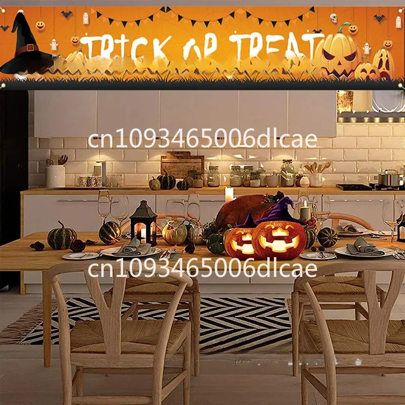 New Banner Pulling Ghost Day Courtyard Party Decoration Hanging Flag Halloween indoor and outdoor photo banners