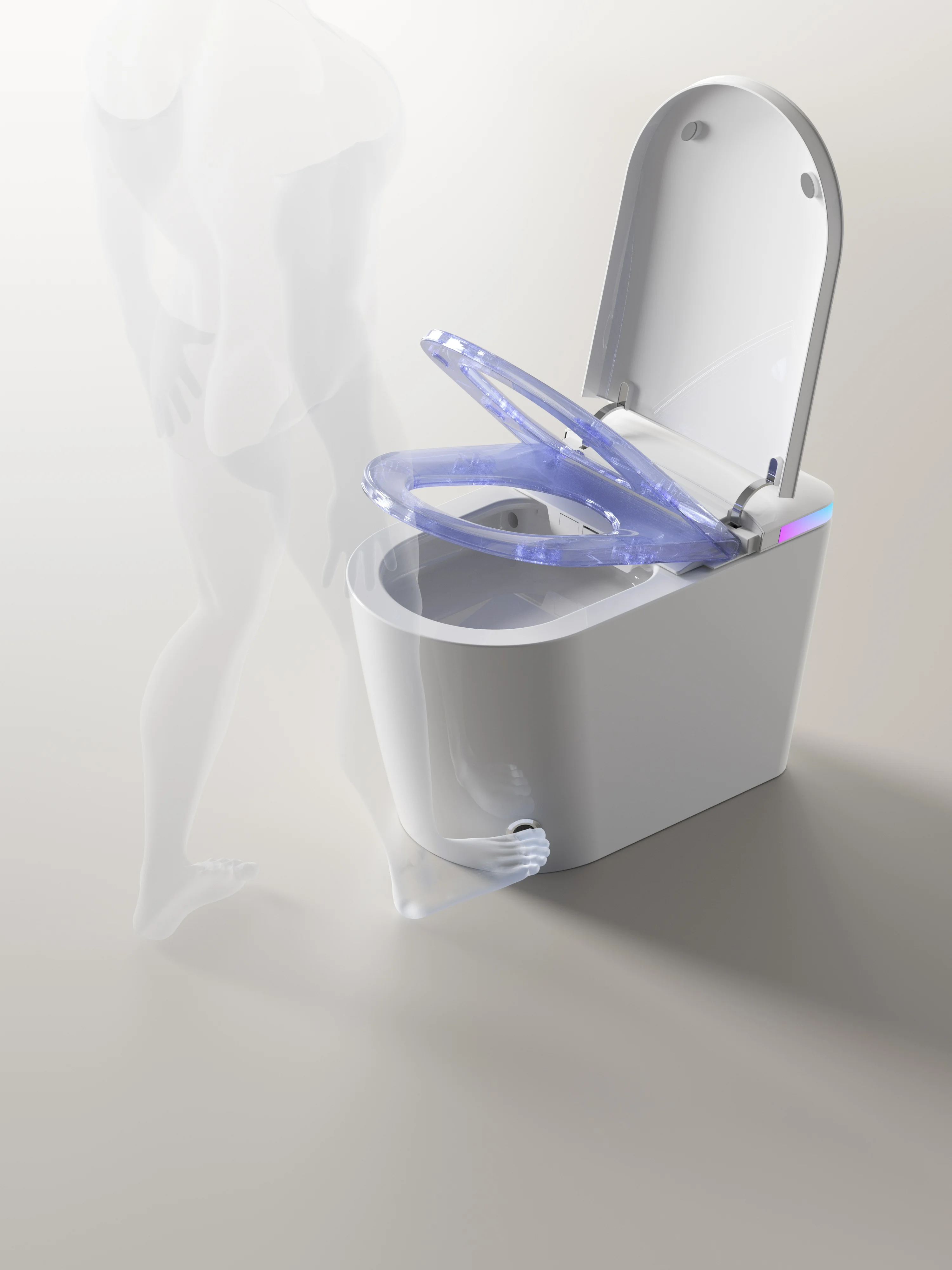 Best Selling Modern Design Automatic Sensor Bidet Toilet Seat One Piece Smart Toilet