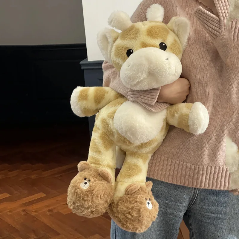 Cartone animato per il tempo libero Giraffa Peluche Simpatico peluche Bambola Regalo morbido e confortevole per ragazze e bambini Peluche di stoffa