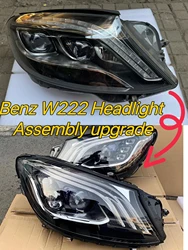 Per Benz W222 gruppo faro lifting con visione notturna originale OEM Headlight Play e Plug con protocollo black box