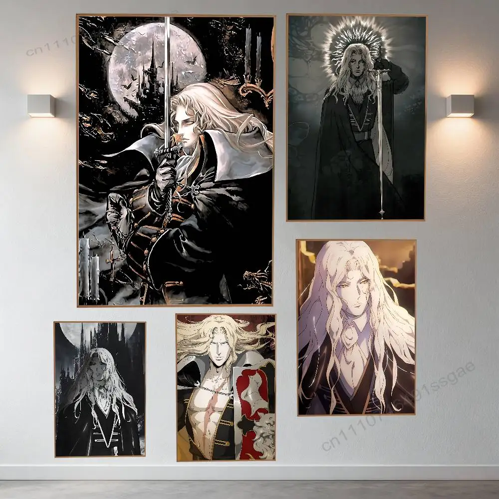 

Game C-Castlevania Alucard Poster Wall For Sticky Decoration Waterproof Home Living Room Bedroom Bar