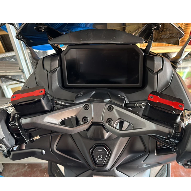 Tapa de depósito de líquido de frenos delantero y tapa de relleno, accesorios para Yamaha TMAX 530 500 560 TMax530 SX DX TECH MAX TMAX560 t-max