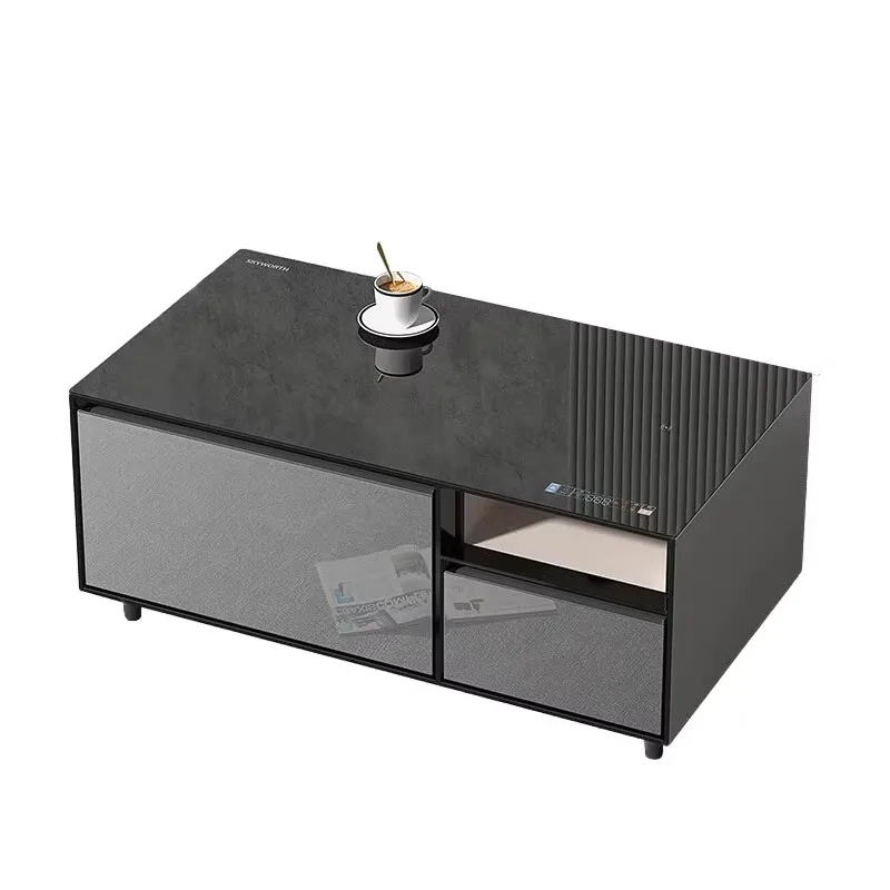 Smart coffee table refrigerator with built-in refrigerator and speaker with wireless charging Cooling center coffee table