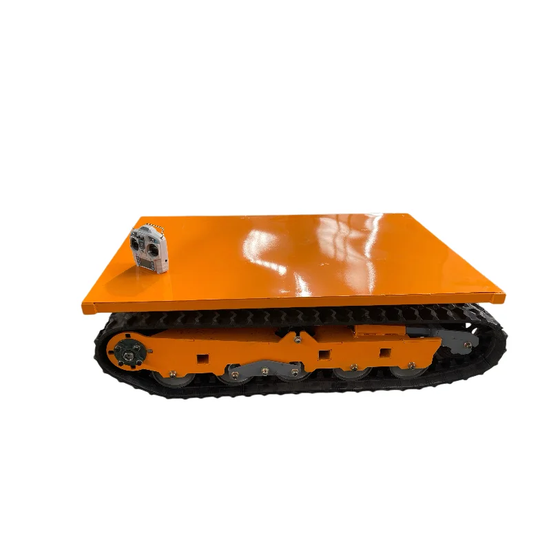 【Industrial Grade】Electric Tracked Chassis Large Hydraulic All-Terrain Remote-Controlled Orchard Transport Vehicle Track-type Ha