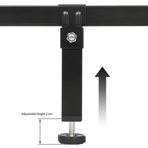 Ribbed frame bed leg support column 3 × 3cm clamping foot bed side support reinforced adjustable furniture foot bed bottom mute - Image 6