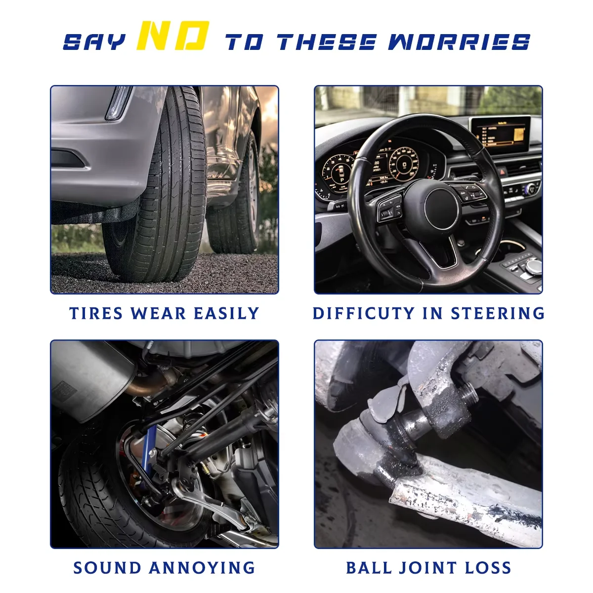 TOPICKSAP 12Pcs Front Upper Lower Control Arm Stabilizer Link Tie Rod for Mercedes-Benz W222 C217 S300 S350 S400 4WD 2013-2020