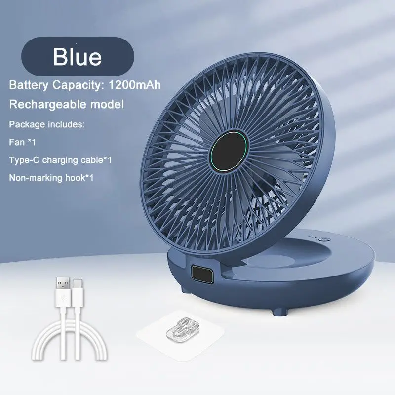 Ventilatore da cucina a doppio uso per uso domestico estivo ventilatore piccolo ricarica USB dormitorio domestico silenzioso grande vento Desktop