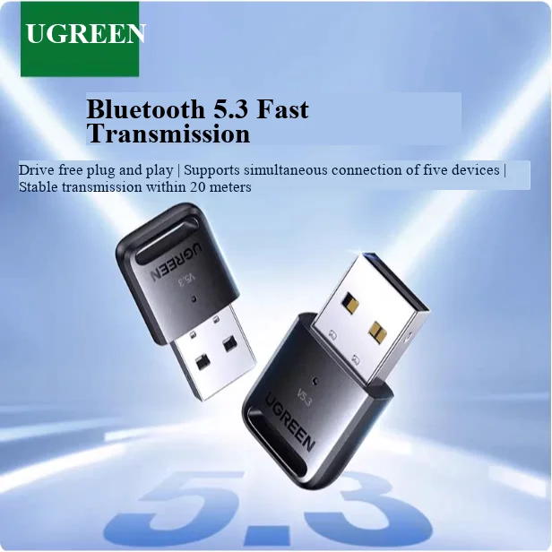 USB Bluetooth  Adapter Wireless Receiver for Desktop Host Transmits Signals Compatible with 5.3 Driver