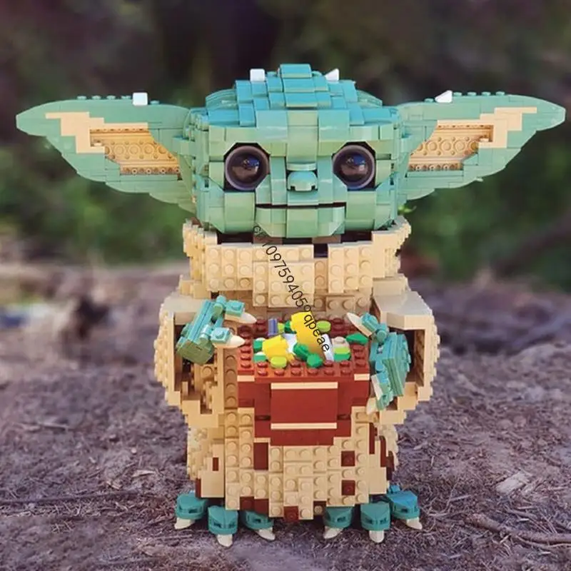 

New 1482Pcs Famous Star Battle Movie Moc Yodo Baby Child Figure Model Custom Puzzle Diy Creative Ideas Kids Toys Birthday Gift