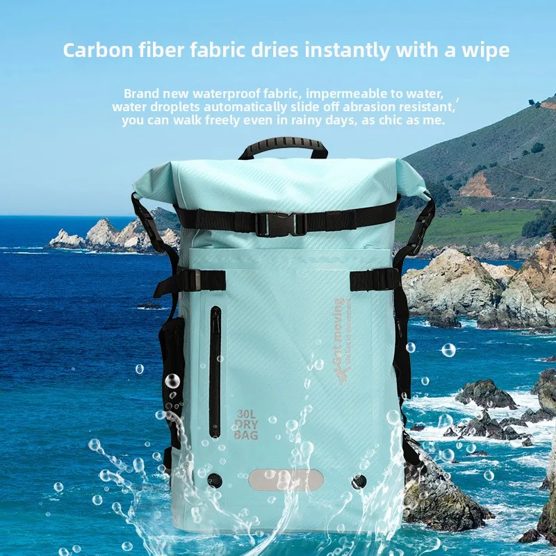 Large Capacity Outdoor Waterproof Sports Backpack, Dry Wet Separation Sports Bag for Travel Beach Swimming Outdoor Storage