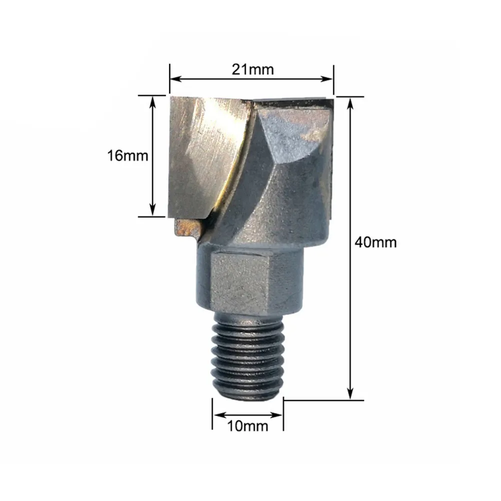 10mm Shank tungsteno Thread Mills CNC Bottom Cleaning Router Bit Door Lock Slotting fresa strumenti per la lavorazione del legno