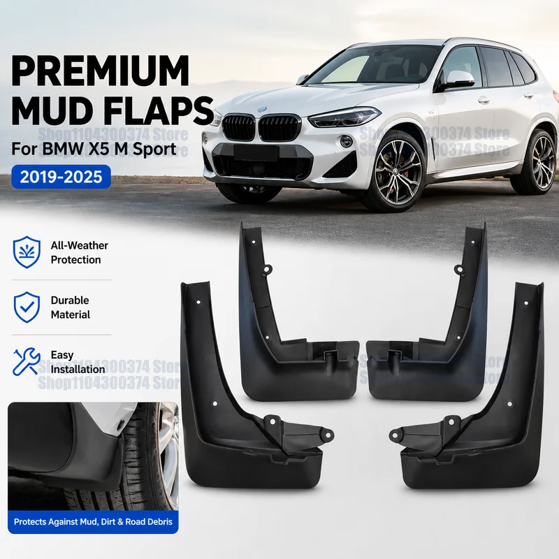 Mud Flaps For BMW X5 M Sport 2019-2025 mudguard Fender Mud Flaps Mud Guards Front Rear Car Accessories