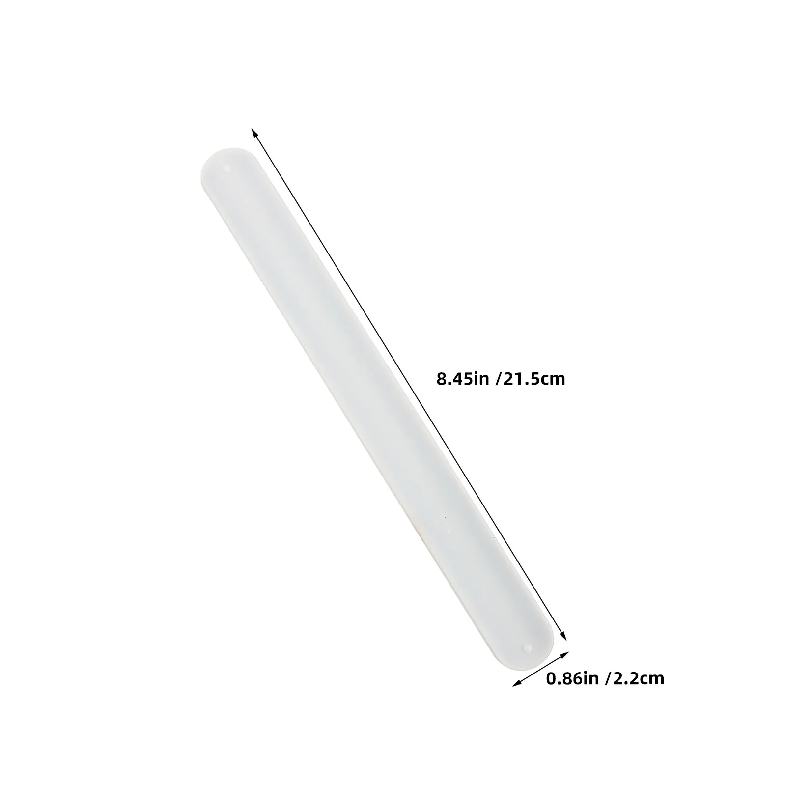 20Pcs White Unfinished Slap Bracelets Kids Silicone Snap Bands Easy-Slap Design Comfortable Wear DIY Painting Craft Wristband