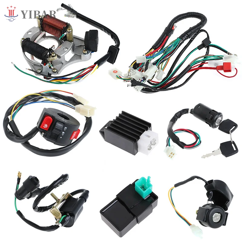 50/70/90/110CC CDI Wire Harness Assembly Wiring Set ATV Electric Quad Coolster