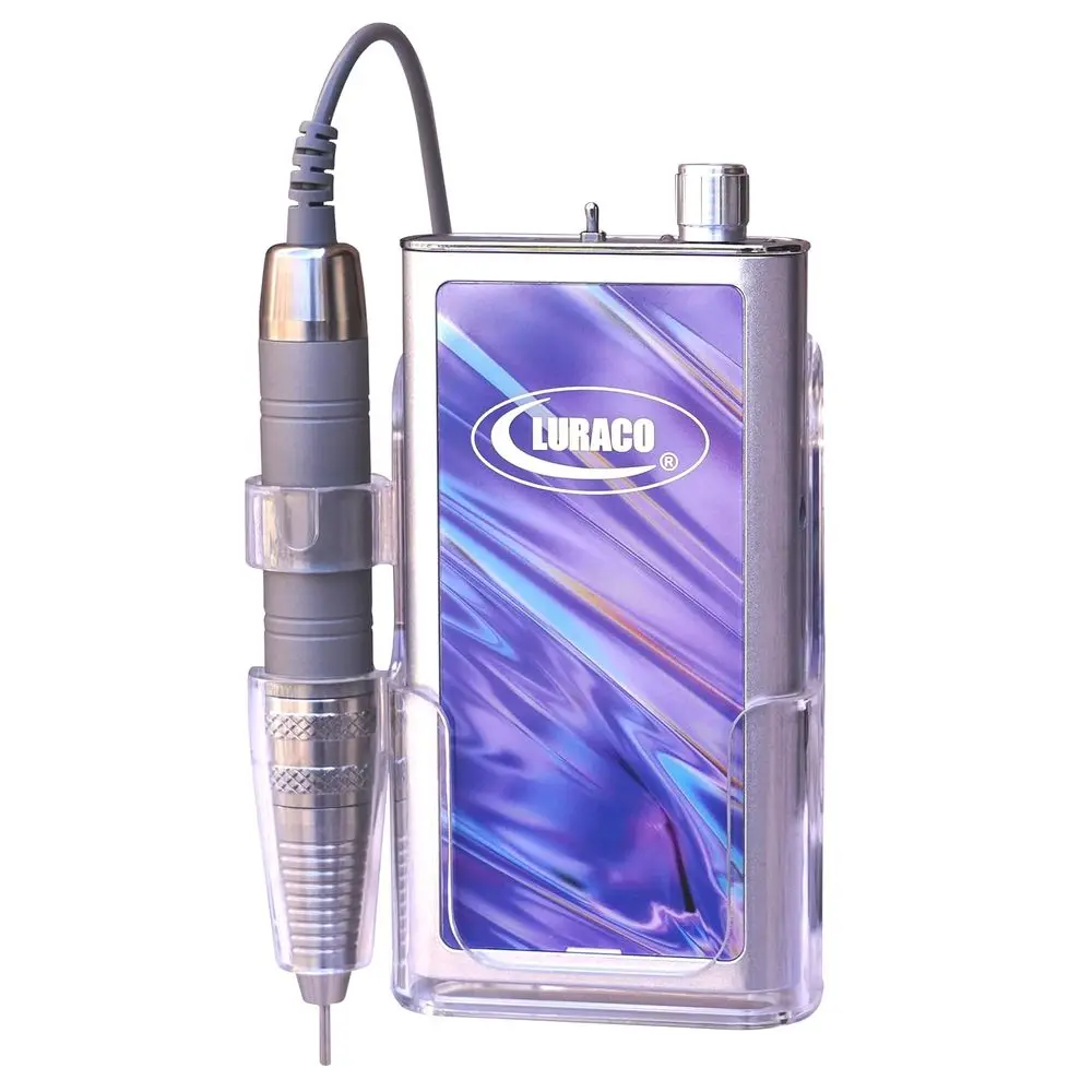 Professional 35K RPM Nail Drill, Suction Tip, Nail File, and Wave Attachment
