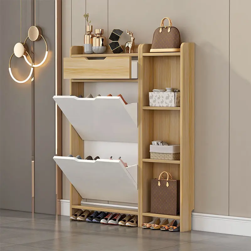 خزانة أحذية رفيعة للغاية مقاس 13 سم، شقة صغيرة ضيقة جدًا مع درج