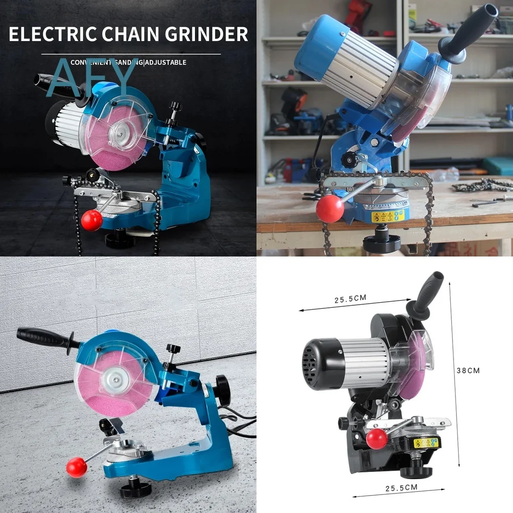 ES009 for Electric Chain Grinder for Chainsaw Chains Professional Multi-Angle 230W Angle Grinder Tool Corded Chain Sharpener