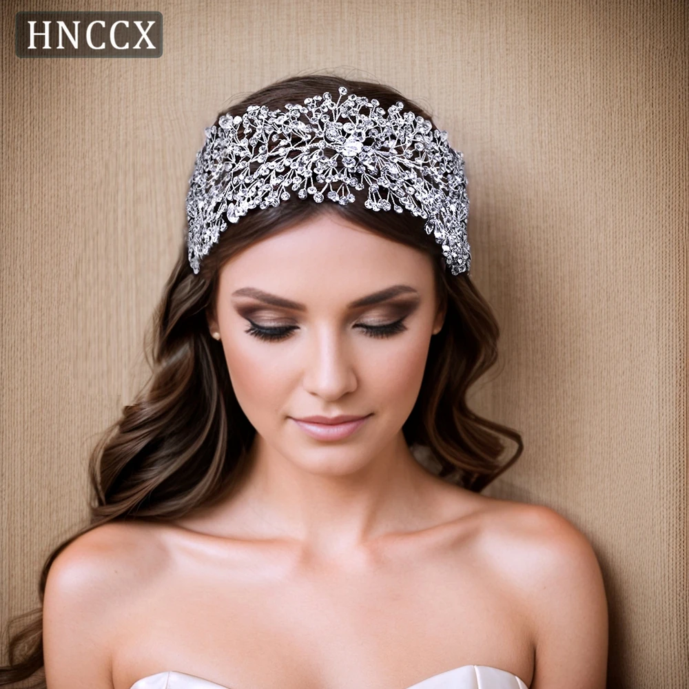 

HNCCX Fashion Rhinestone Headband Bride Hair Ornaments Women Tiara Wedding Bride Fashion Party Hairband Head Gift CP415