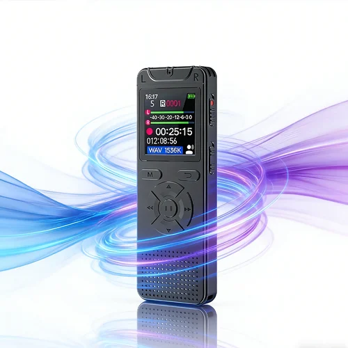 Imagen 1 del producto Grabadora Digital Activada por Voz con Reproducción, Reproductor de MP3, Grabadora de Sonido y Audio Profesional, Mini Grabadora USB