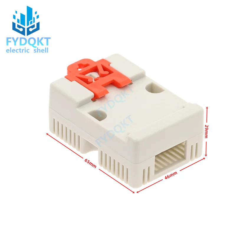 1pcs ABS Rail Electrical Junction Box 4-07: 65x46x29MM 35-Rail Mounting Instrument Housing Chassis Track Shell - Image 3