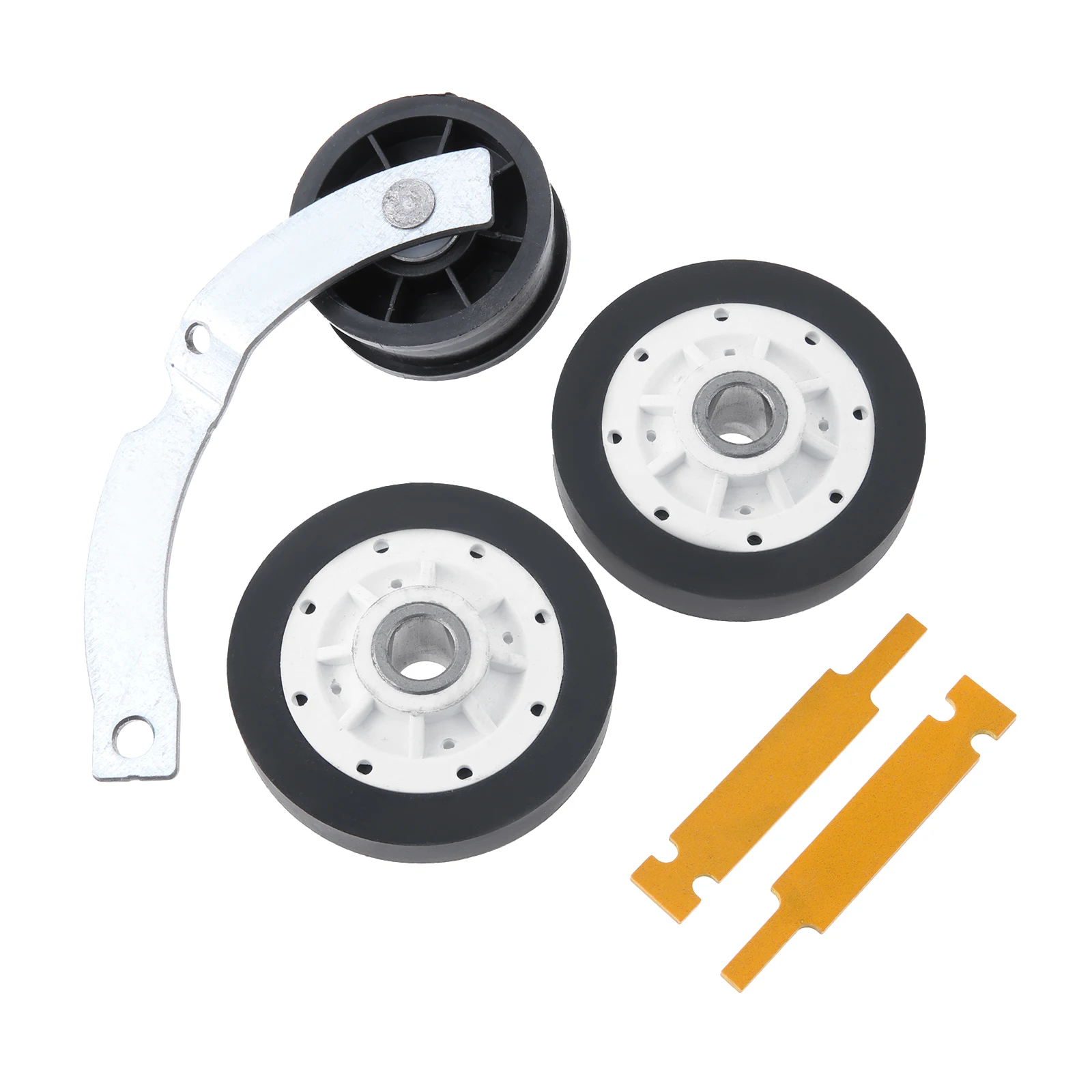 1Set Dryer Repair Kit Drum Glide 37001298 Idler Pulley 37001287 Drum Roller 37001042 Fit for Whirlpool/Maytag/Amana/Magic Chef