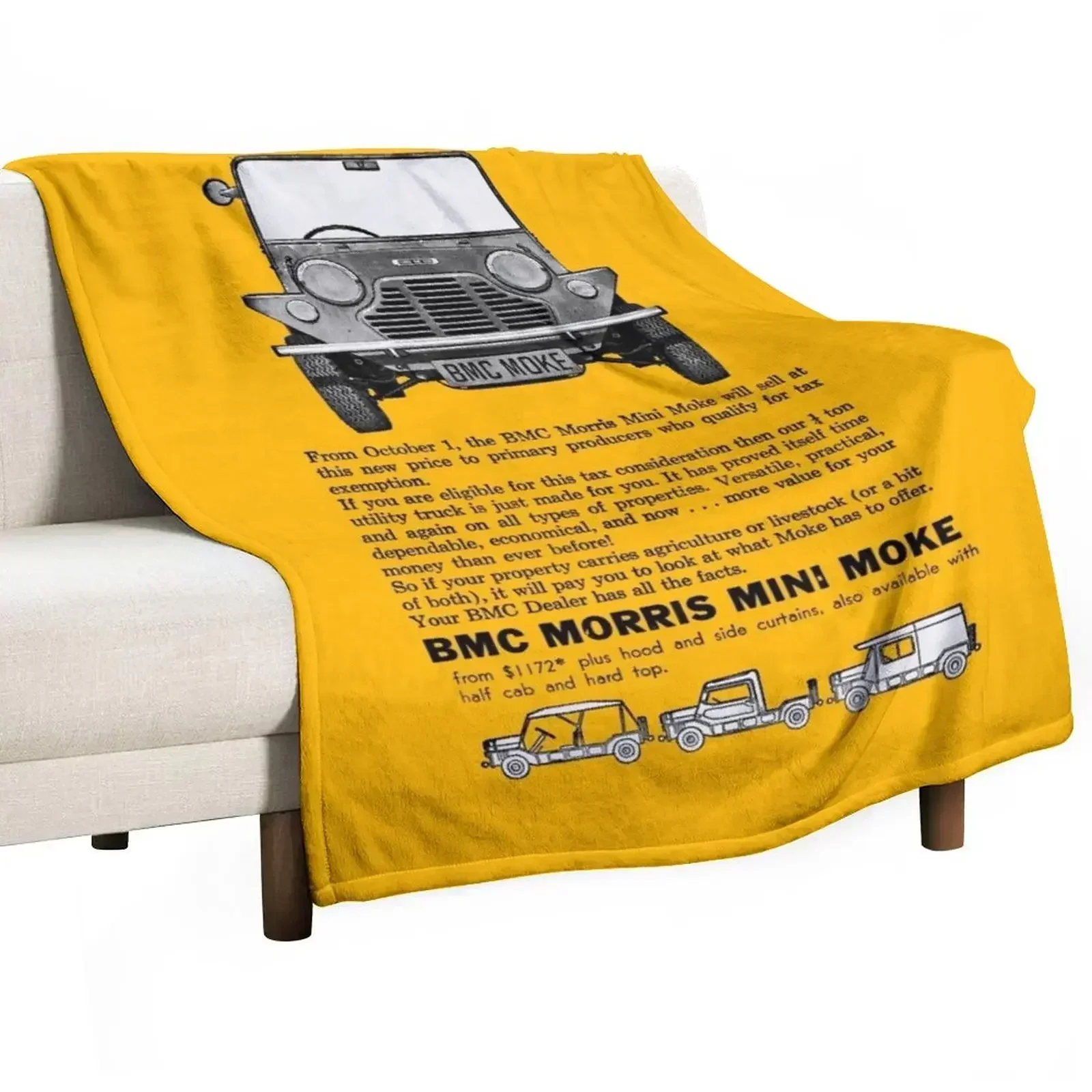 MORRIS MOKE Throw Blanket Travel Thins Blankets