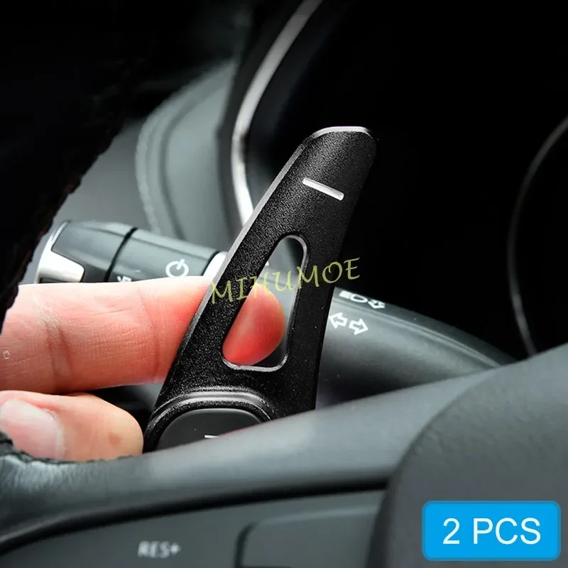 

For Buick Lacrosse Cadillac XT5 CT6 Chevrolet Camaro Interior Steering Wheel Paddle Shifter Extension Trims Accessories Black