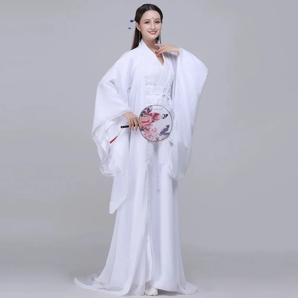 Cosplay Costume Traditional Women Hanfu Clothing Chinese  Ancient Halloween Clothes Classic Dance Zither Performance Dress Gown