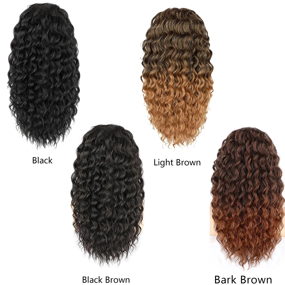 포니테일 익스텐션, 여성용 곱슬 드로스트링 포니테일 익스텐션, 곱슬 클립인 헤어 익스텐션 14/18/22인치 합성 헤어피스