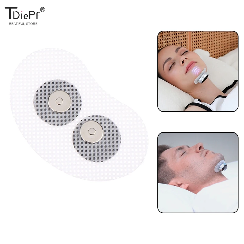 1Pcs Pad Magnetic Snap Gel Electrodes Pad For Smart Anti Sleep Stop Snoring Device For Chin Throat Snore Reducing Aids Sticker