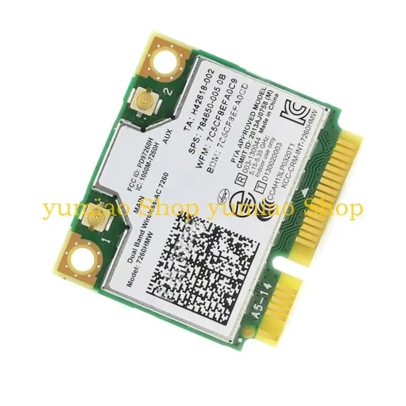 587b 1200m Card sem fio 7260ac 7260hmw Adaptador Wi-Fi Compatível com Bluetooth4.0 cartão WLAN Half Mini PCI-E Card
