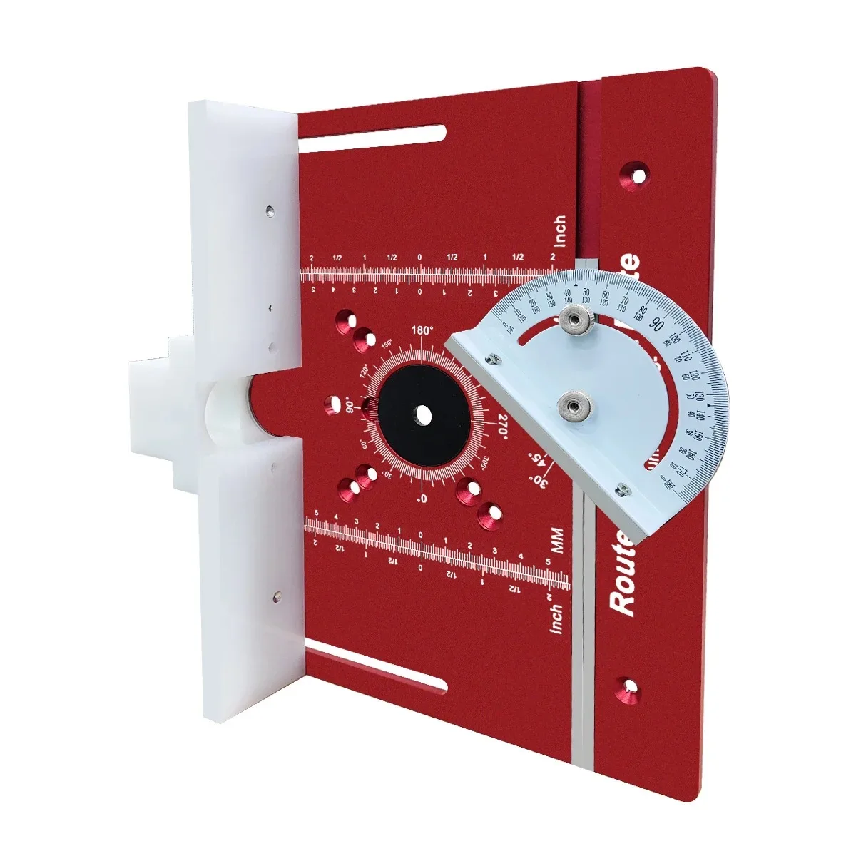 New C8 aluminum alloy bakelite milling flip-chip plate trimming machine engraving milling insertion plate angle marking metric