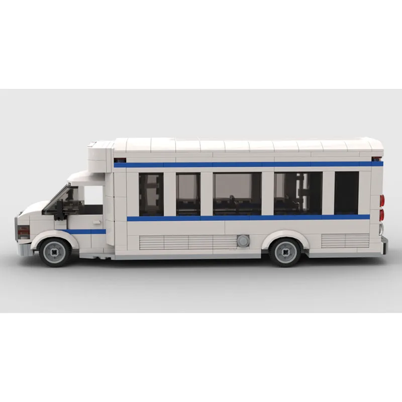 

MOC-248777 New City Traffic Bus Building Block Model 371 Parts Creative Boys Children's Birthday Christmas New Year Toy Gift