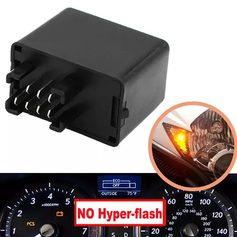 

For Suzuki GSXR SV DL Light Turn Signal Flash Controller 7 Pin LED Flasher Relay 38610-03F00, 38610-05H00, FE249JR