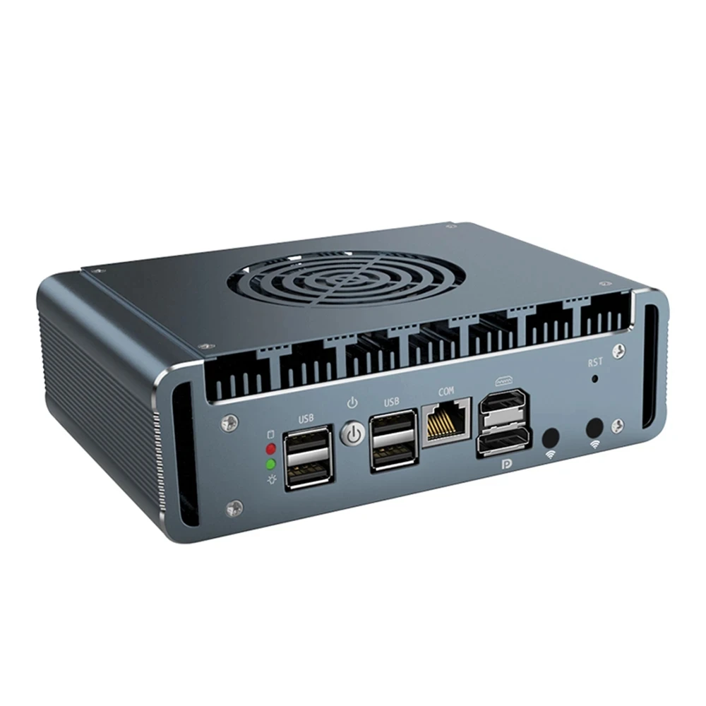 산업용 컴퓨터 pfSense 라우터 OPNsense Proxmox, 12 세대 인텔 N100 방화벽 기기, 6x2.5G i226-V 미니 PC, DDR5 2x M.2 NVMe