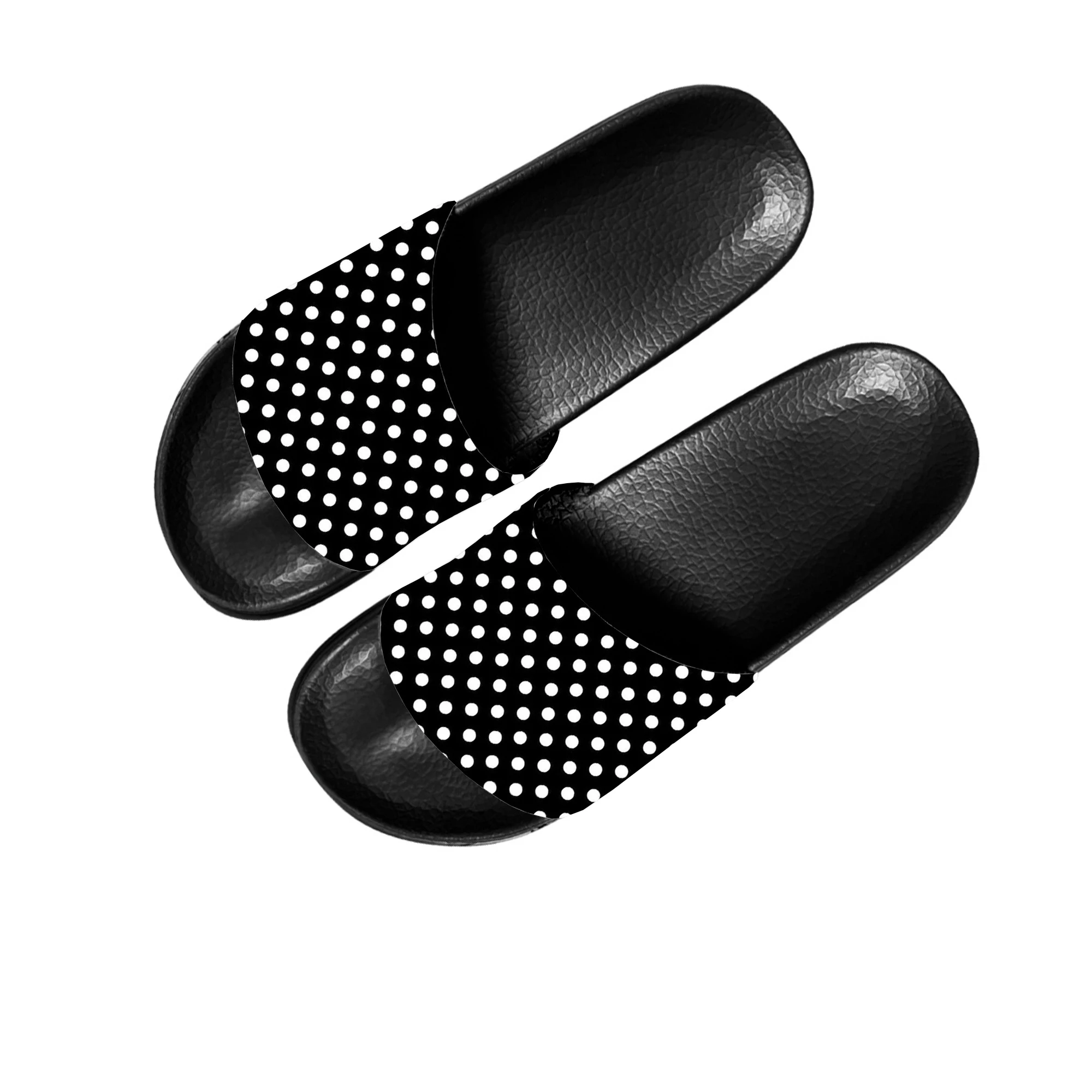 

Polka Dot Pattern Slippers Home Customized Water Shoes Men Women Teenagers Children Beach Pool Sandals That Can Be Worn Outside