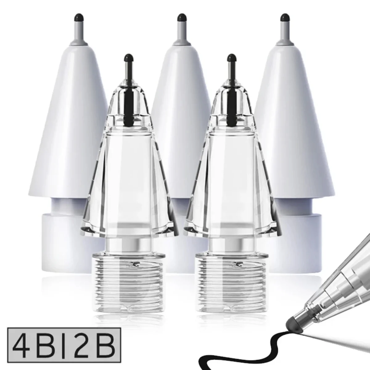 لابل pencil4B بنك الاستثمار القومي الصامت الجيل الثاني ipadpencil2B قلم رصاص رئيس ipencil استبدال باد قلم جديد مقاوم للاهتراء غير قابل للانزلاق