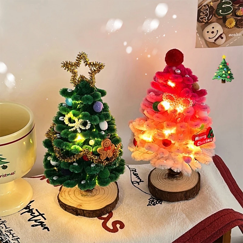 Christmas Tree Twist Sticks DIY Craft Material Pack Chenille Stem Pipe Kids Creative Toys Gift Educational Party Supplies