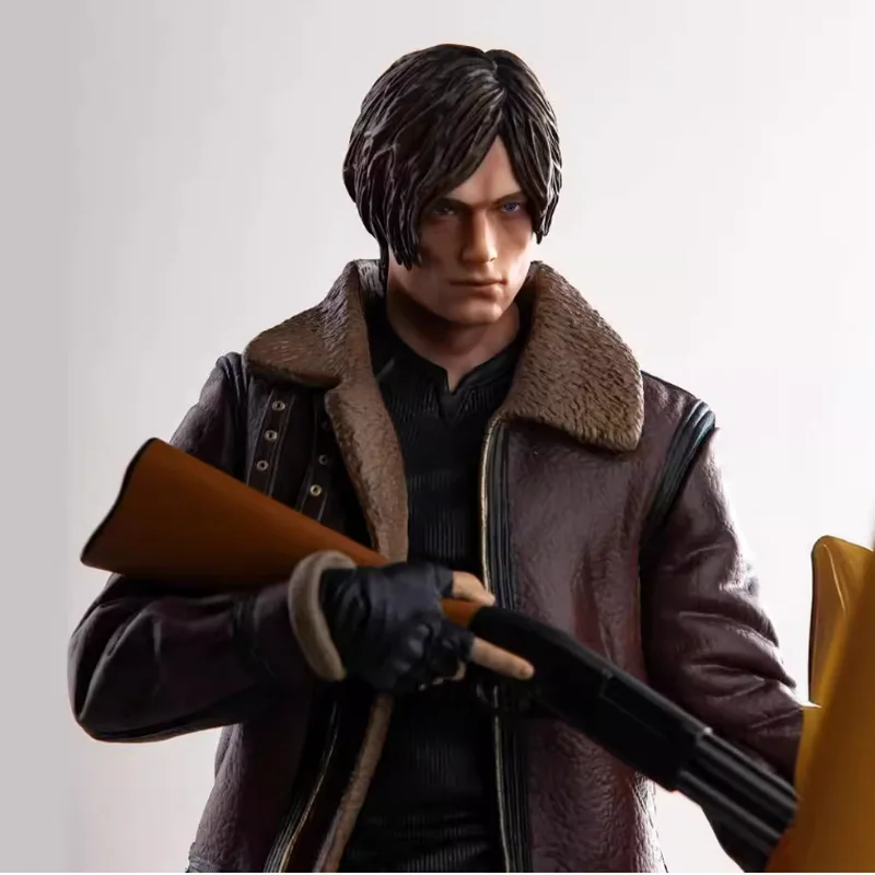 

New In Stock 30cm Movie Game Character Leon S. Kennedy Figure Gk Statue Model Collection Toy Desktop Doll