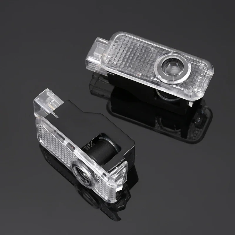 1/2PCS Car Wireless Door Led Welcome Light Projection Lamp Light For Audi A4 B5 B6 B7 B8 A1 A3 A6 A5 A7 A8 Q3 Q5 Q7 TT sticker view 2