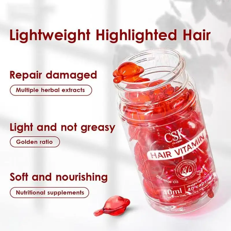 

Moroccan Hair Care Essential Oil Hair Nourishing Portable Capsule Gloss Color Protection No Wash Moisturizing Hair