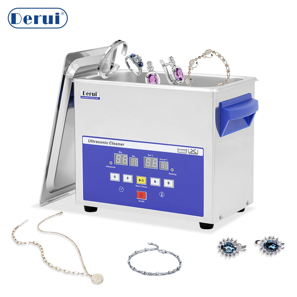 Digital Denture High Frequency Vibration Cleaning Machine Portable Ultrasonic Cleaner Washer for Glasses Ring Jewelry