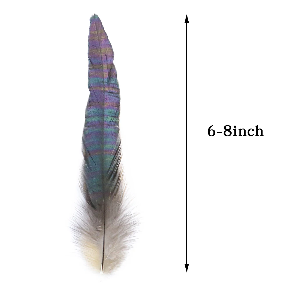 50Pcs Beautiful Rooster Feathers 15-20cm/6-8 Inch Natural Pheasant Plume DIY Wedding Jewelry Decoration Accessories Crafts