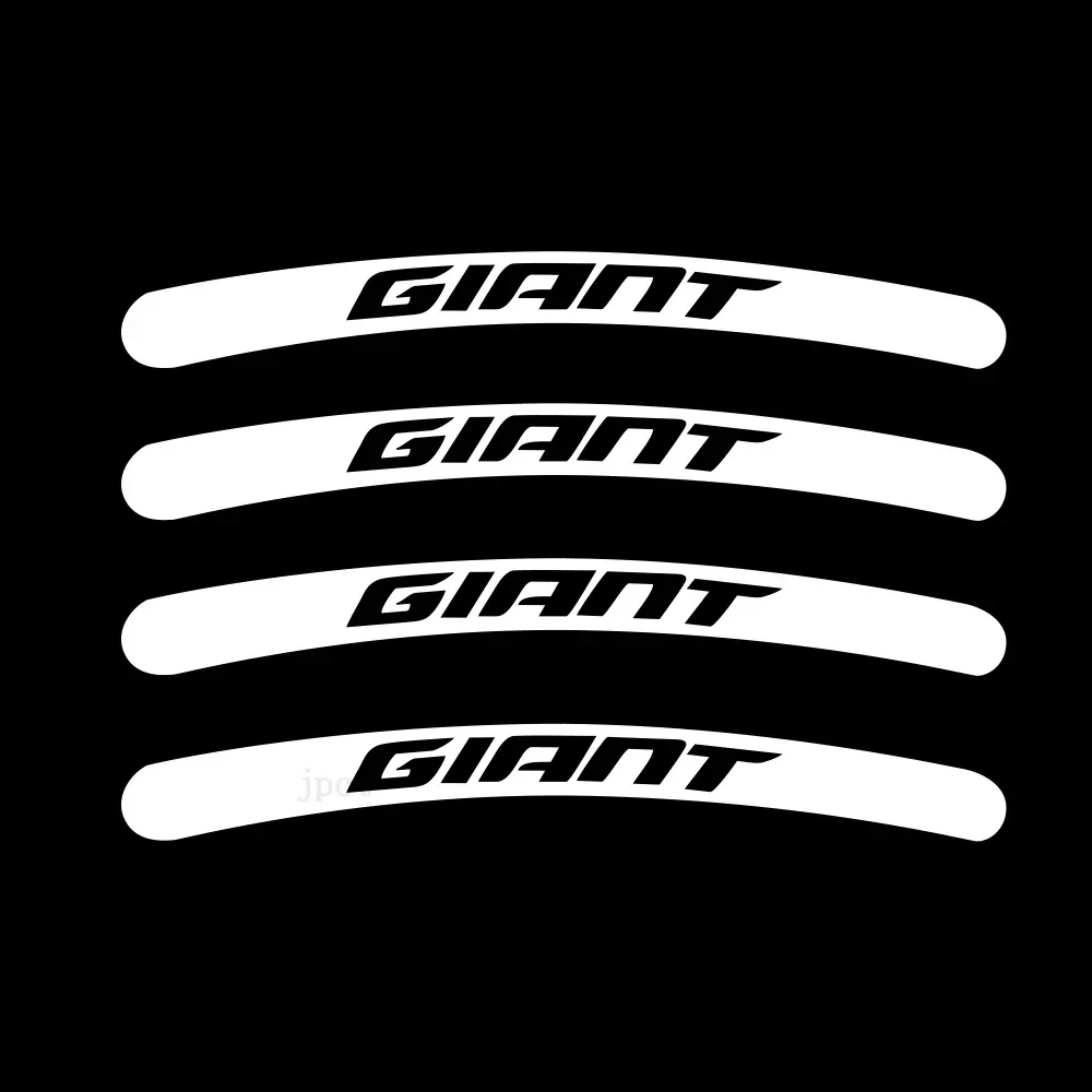 Jptz33cm x 25cm 4-piece set giant sticker, bicycle polyethylene sticker MTB BDC tuning rim wheel sticker logo, JP