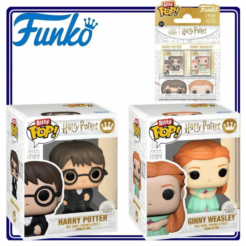 Funko Bitty POP Harry Potter Ginny Weasley Mundo Mágico Paquete de 2 Figuras Coleccionables de Vinilo Mini Figuras Decoración de Escritorio Regalo para Fans