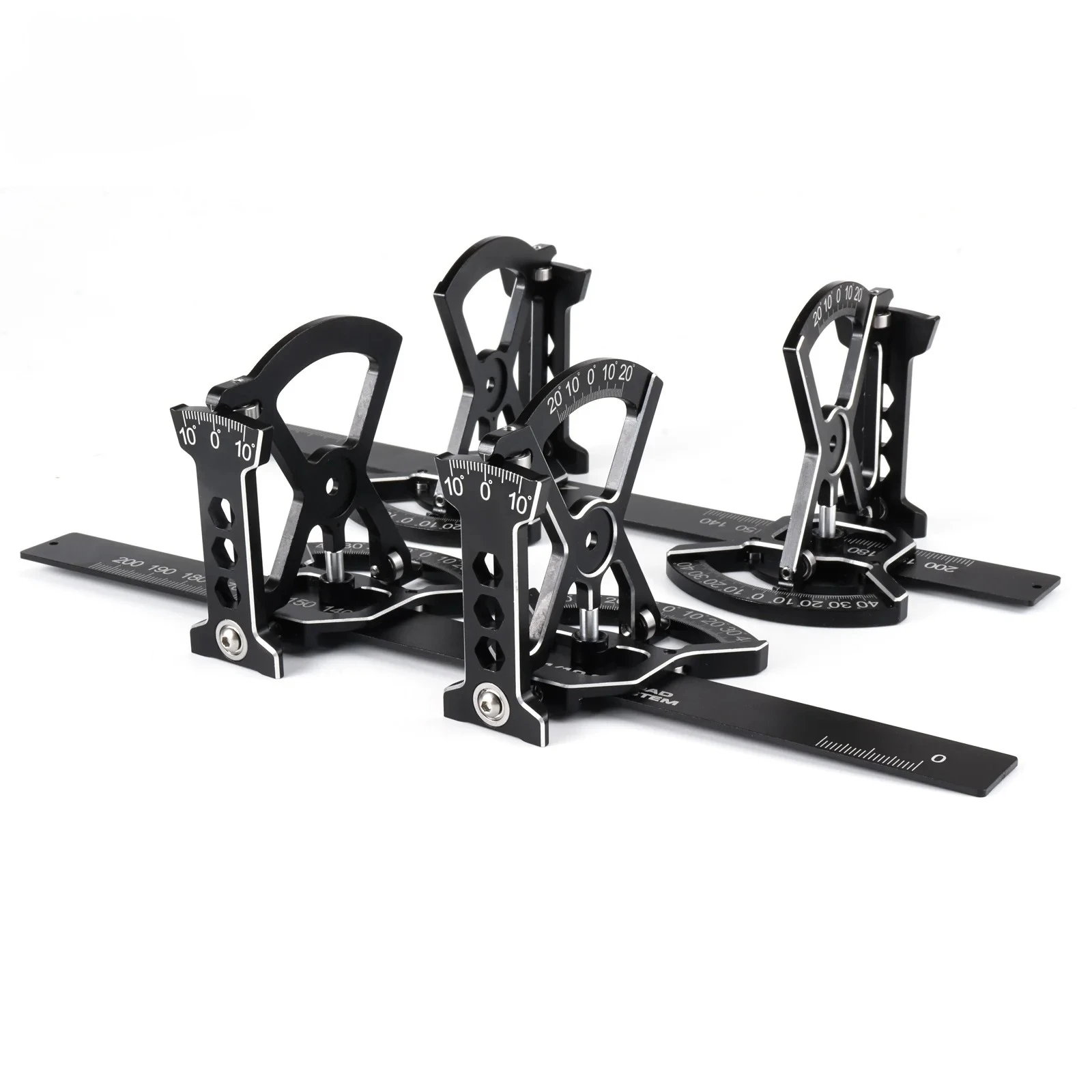 On Road Aluminum Alloy 4D Set‑up System Chassis Adjustment Tool With Ruler for 1/10 On‑Road RC Remote Control Car Upgrade Parts