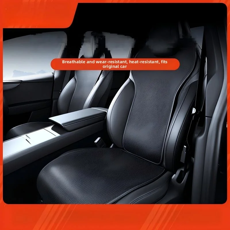 For Tesla Model YL Split Sitting Ice Silk Seat Cushion Ventilation Comfortable Back row Set Car Accessories Interior