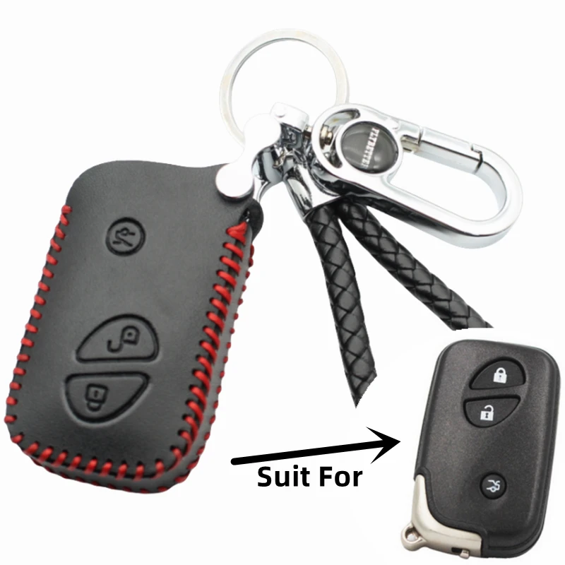 Flybetter Leather 3Button Car Key Protector Cover For Lexus IS250 ES350 GS350 L…