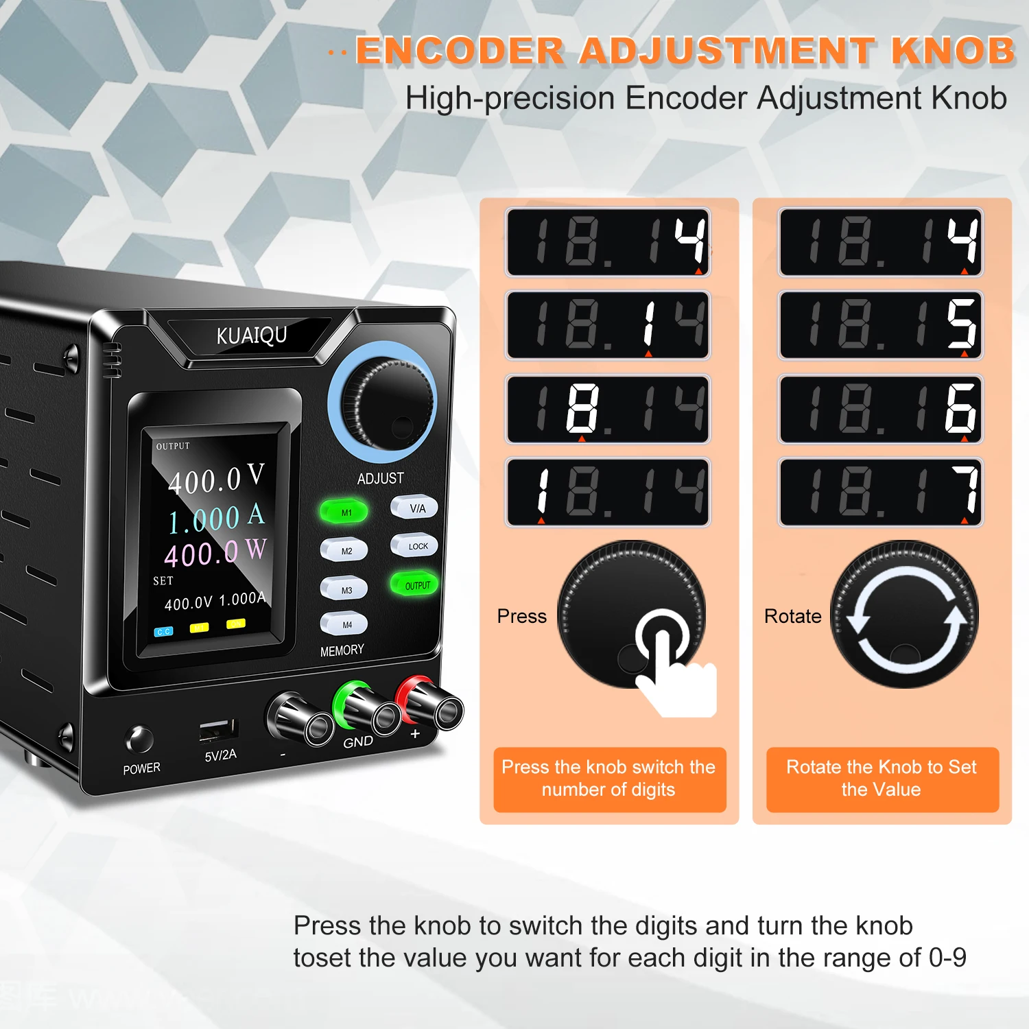 Imagem -04 - Regulador de Tensão Variável Ajustável Fonte de Alimentação dc Programável Usb Switching Source 1000v 400v 1a 1000v Rs232 300v 1a